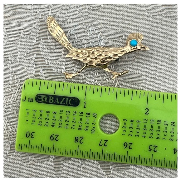 Brooch Vintage Art Nouveau Intricate Running Birds - Picture 5 of 5